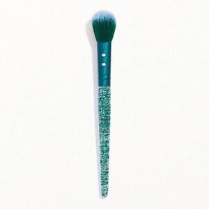 SLMissGlam New Green Teal Glitter Synthetic Pro Round Blusher Blush P40 Brush